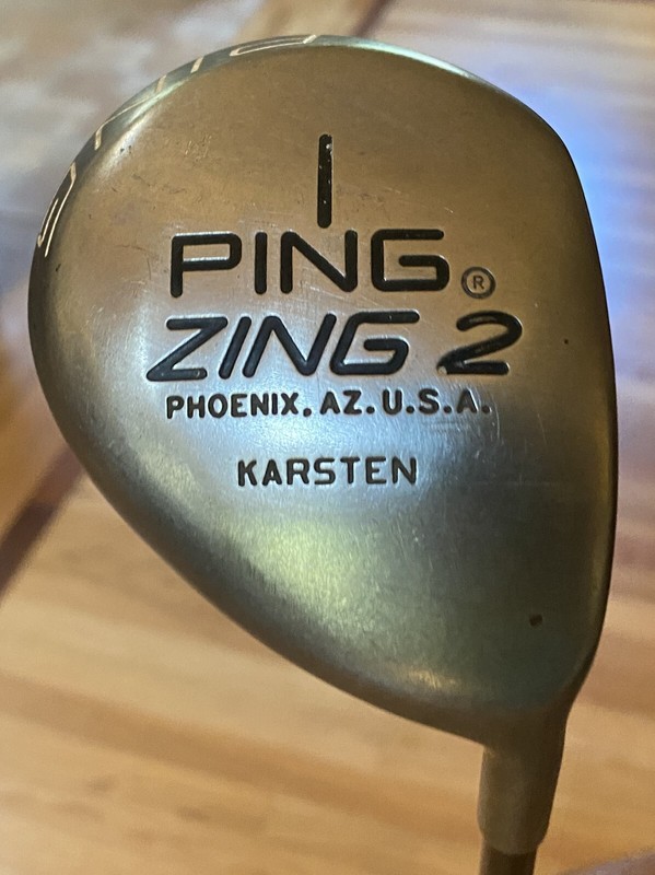 Used 1 Wood Ping Zing 2 Golf Club Made in Phoenix, Arizona, by Karsten