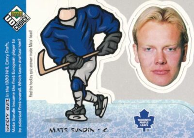 1998-99 UD Choice MINI BOBBING HEAD #17 MATS SUNDIN - Toronto Maple Leafs