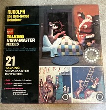 GAF Talking View Master Reels Rudolph the Red Nose Reindeer. 1955