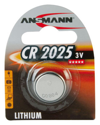 1x Ansmann Lithium CR2025 3V Knopfzelle im Blister   