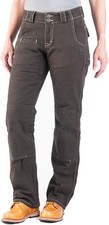 Dovetail Workwear Women's Day Construct Cargo Pants, Brown Canvas - 6 Extra Long
