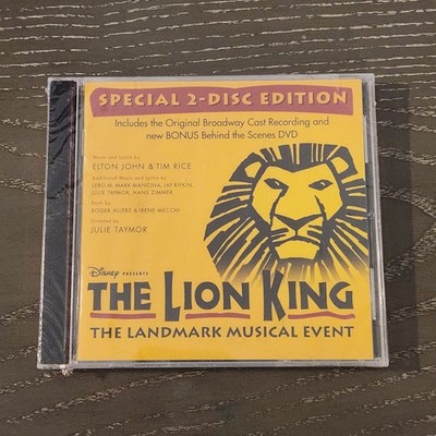 The Lion King Broadway Cast 2-Disc Special Edition CD + DVD New Sealed