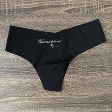 Victoria  s Secret Medium Black No-Show Halloween Thong Panties