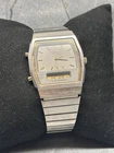 Vintage Rare SEIKO Alarm QUARTZ  H601-5410 Men's Watch New Battery Unique Shape