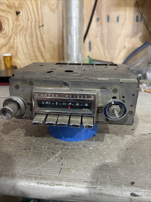 #ad Orig 1964 PONTIAC InDash DELCO Model # 984077 SUPER DELUXE Push Button AM RADIO $35.00
