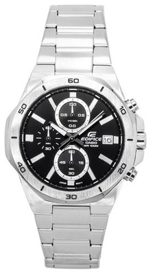 Casio Edifice Classic Standard Black Dial Quartz EFV-640D-1A 100M Men's Watch
