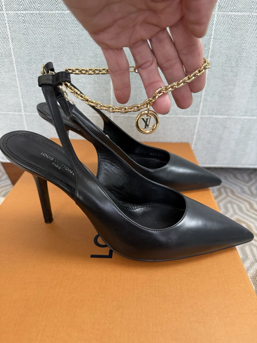 25+ Louis Vuitton Leather Upper Slingback Heels for Women for sale