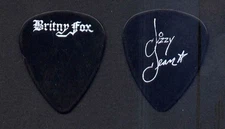 Britny Fox 1988 Tour Dizzy Dean Davidson Black Guitar Pick Glam Hair Metal