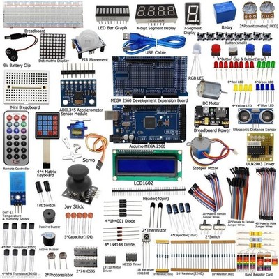 Komplettes Starter-Kit für MINT-Elektronikprojekte für Arduino mit Mega2560...
