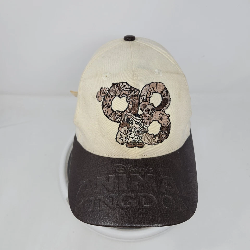 DE COLECCIÓN Disney Animal Kingdom Sombrero Gorra Correa Trasera Bordada Para Hombre Parque Temático Años 90 Foto 2 de 4