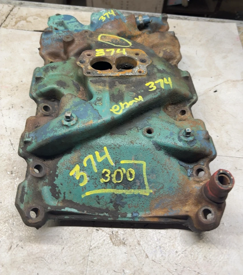 1965 BUICK SPECIAL BUICK LESABRE 300 V-8 2 Barrel Upper Intake Manifold Assembly Foto 3 de 4