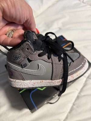 Jordan Air Jordan 1 Mid Wings 2024 (TD) Gray/Black Sneakers US 6C subway 