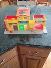 Fisher-Price Little People Village 997 Garage Police Barber Vtg See Pics