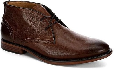 Dockers Brown and Dark Brown Leather Chukka Boots Dockers Mens Derrick Rugged Casual Chukka Boot, Dark Brown  main image 4
