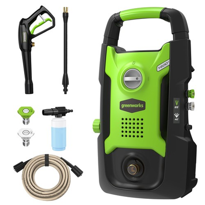 #ad Electric Pressure Washer 1600 PSI Greenworks Lightweight Compact Certified Hose $179.99