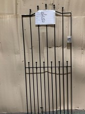 Arched Ball Top Wrought Iron Style Metal Garden Gate 810mm Wide x 1930mm High