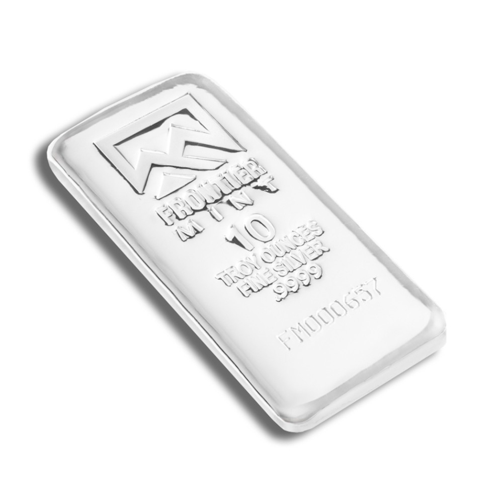 10 oz Silver Bar .999 Fine Frontier Mint Sealed With COA | eBay