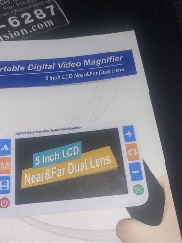 Tragbare digitale Video-Lupe 5 Zoll HD bunter LCD-Bildschirm MY EYE 5hd Dual-Objektiv - Bild 7 von 8