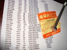 1972-73 SUZUKI NOS 1 PCS GT750 RV125 90 + 8 MM BOLT