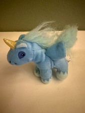 2004 McDonald's Neopets Blue Uni Unicorn Pegasus Horse Toy Pre-Owned