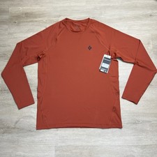 Black Diamond Alpenglow Long Sleeve Crew Shirt Burnt Sienna Mens Medium NWT