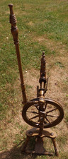 Altes Holz Spinnrad, Deko, Braun H&ouml;he 117 cm ohne Riemen