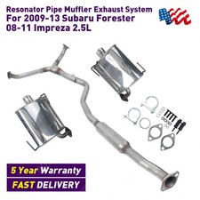 Resonator Pipe Muffler Exhaust System For Subaru Impreza 08-11 Forester 09-13