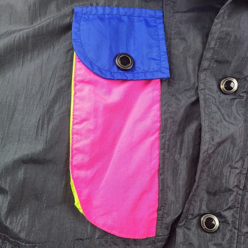 Vintage Slalom Puffer Jacket Womens Medium Neon Stormwatch 80s Gore Pink Ski - Picture 5 of 12