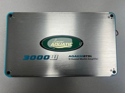 LANZAR Aqua AWA830BTSL 3000 Watt 8 Channel Bluetooth Hi POWER Marine Amplifier