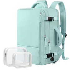 Hanples Carry on Backpack, Laptop Travel Backpack for X-Large, Mint Green