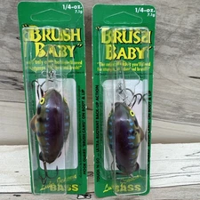(2) Luhr Jensen Brush Baby 1/4 oz Male Bluegill - fishing lure - Discontinued