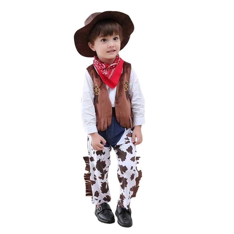 Baby Cowboy Costume Hat & Outfit Set Toddler Photo Cosplay Cowboy Suit
Opens in a new window or tab
