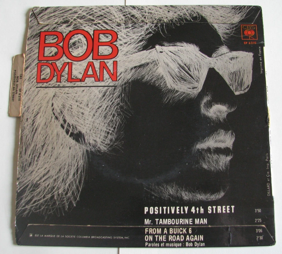 EP 45 tours Bob Dylan - Positively 4th Street - France 1965 - Photo 2/4