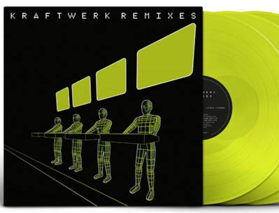 3 LP NEON YELLOW FACTORY SEALED KRAFTWERK REMIXES ORIGINAL LIMITED ISSUE