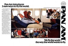 1979 Pan Am: 3 New Ways to Fly the World Vintage Print Ad