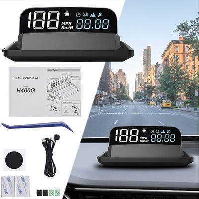 Car HUD Head Up Display Navigation Mirror GPS Projection Speedometer Alam