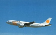 Airline issue postcard - Scanair Airbus A300