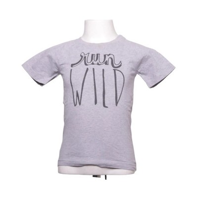 Sapling, T-shirt, Größe: 104, Grau, Print, Unisex (Kinder) #Jqn