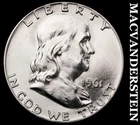 1961-D Franklin Half Dollar- Silver- Choice Gem Brilliant Unc++++ Luster #K2132