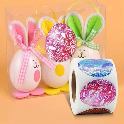 500x Frohe Ostern Ei Aufkleber Versiegelung Etiketten 3,8cmx3cm Geschenke Verpackung