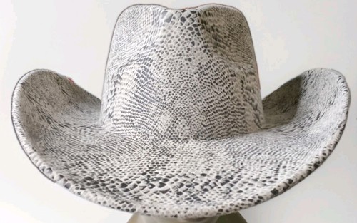 Faux Snake skin cowboy hat