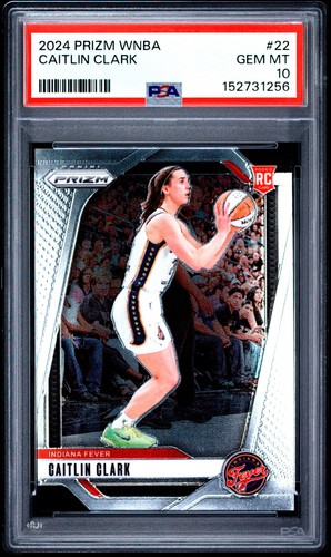 🔥 2024 PANINI PRIZM WNBA CAITLIN CLARK #22 ROOKIE RC GEM MINT PSA 10 🔥