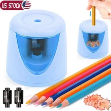 Automatic Electric Pencil Sharpener Helical Blade Home Office School Efficient