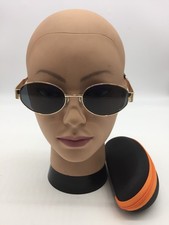 Celine Women's Oval Gold Trendy Fashion Sunglasses 55-18-137 Grey Lenses