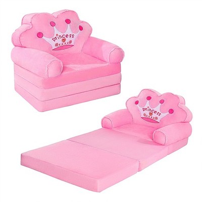 Couch Fold Out, Foldable Princess Chair for Toddlers 1-3, Furniture for Playr...