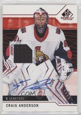 2018-19 Upper Deck SP Game Used Red Auto Jersey Craig Anderson #73 Auto k4s