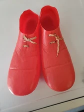 Rubie’s Costumes Plastic Bright Red 15" Clown Costume Adult Shoes #741 Halloween
