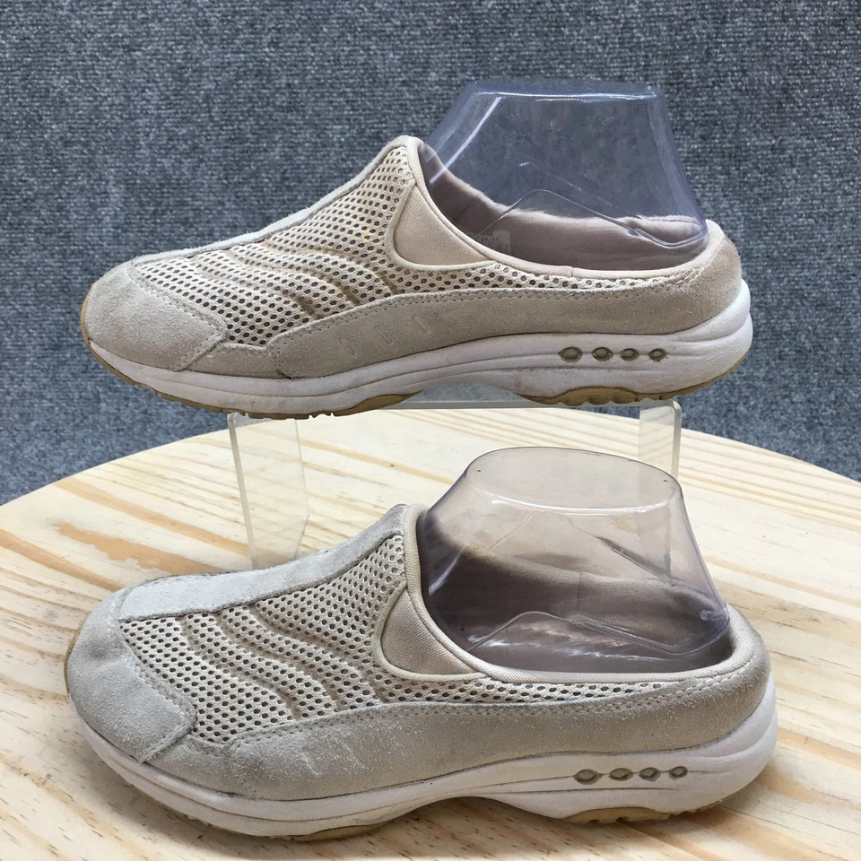 Туфли женские Easy Spirit 8,5 дорожные время Mule серые кожаные повседневные комфортные туфли на плоской подошве - Изображение 3 из 4