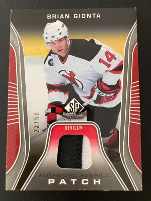 2006-07 SP Game Used Edition Authentic Fabrics Patch Brian Gionta ed/50 (lesen)