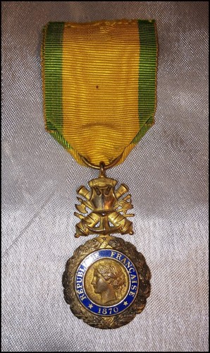 Collection du Musée Napoléon des Princes de Monaco Médaille Militaire IIIè Répub - Imagen 1 de 3